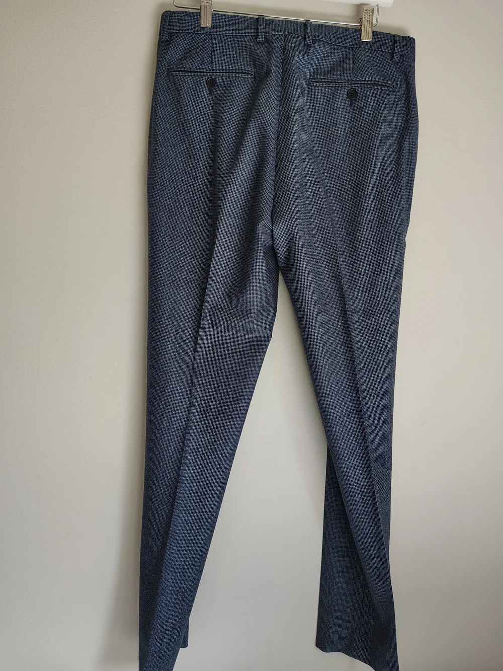 Banana Republic Marzotto Mills Wool Men's Dress Pants in Dark Blue Slim Fit